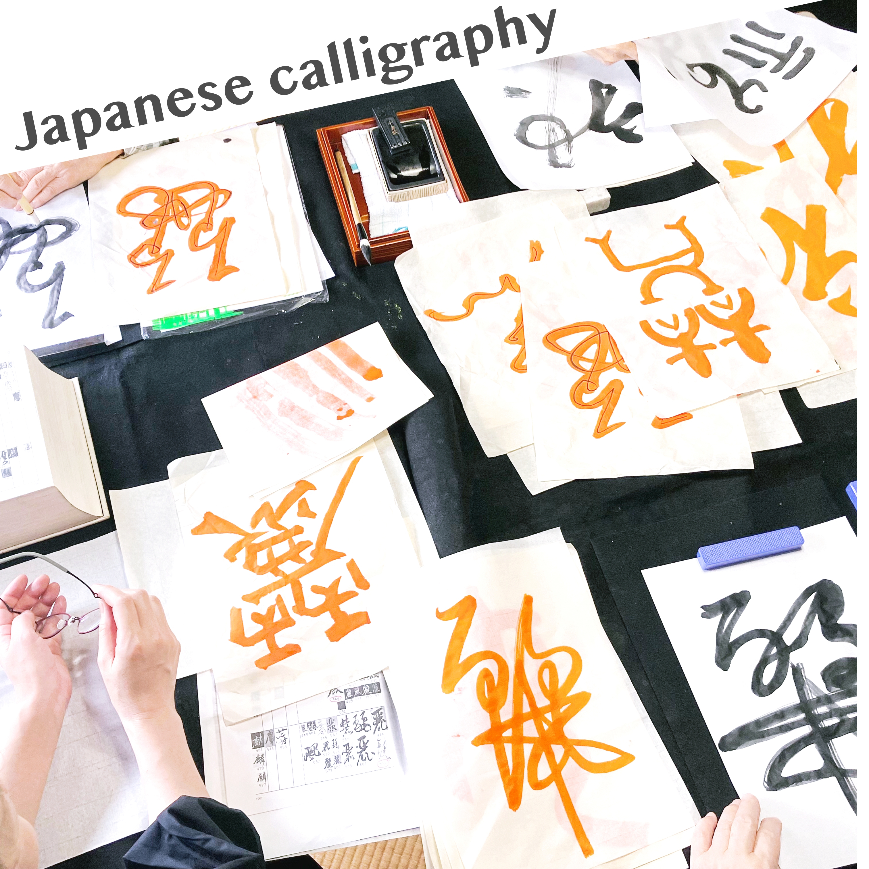 japanese traditional art Shodo Experience with Artist in Tukuba Ibaraki.
