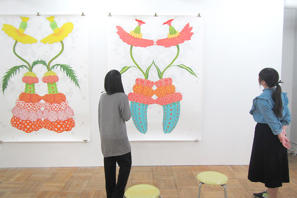 アーツ千代田3331nap galleryにての開催したイトウマリ「イトウマリズモ」での対話型鑑賞イベント