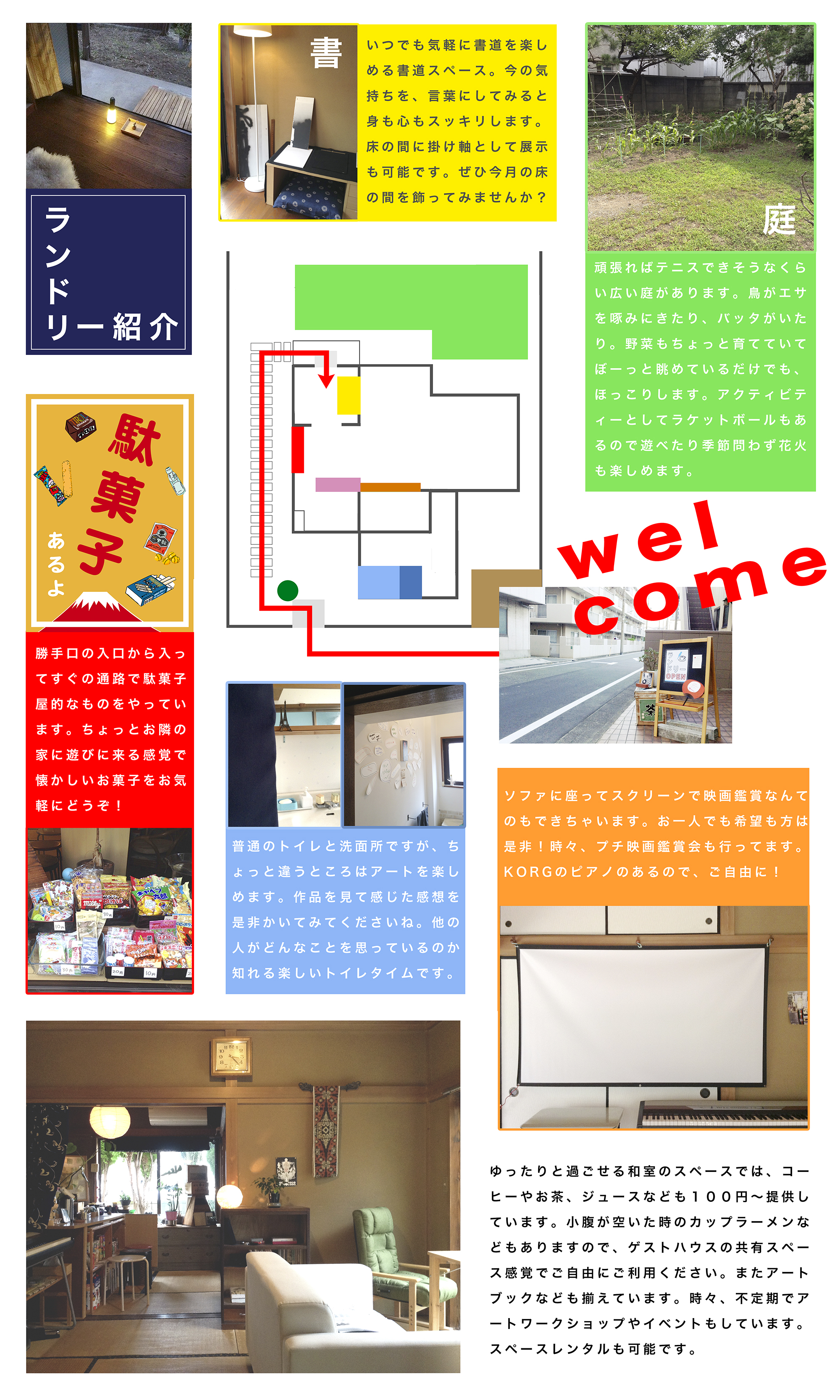 アートコミュニティースランドリー東糀谷,フリースペース,大鳥居駅,大田区,ランドリー,小田川,東糀谷,カフェ,駄菓子,大田区 カフェ,スペース,レンタルスペース,書道スペース,書道,庭スペース,庭,プロジェクター,スクリーン,のんびりスペース,ゲストハウス,大田区 ゲストハウス,コミュニティースペース 大田区,アート,ギャラリー,グリンシリン,バリ,雰囲気,アジアン,和室 スペース